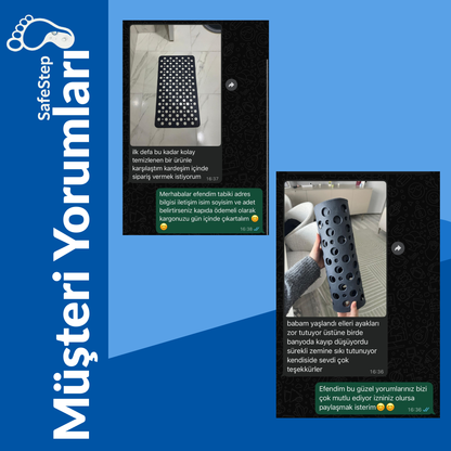 Banyoda Kayma Riskini %90 Azaltan Süper Yapışkan Duş Matı